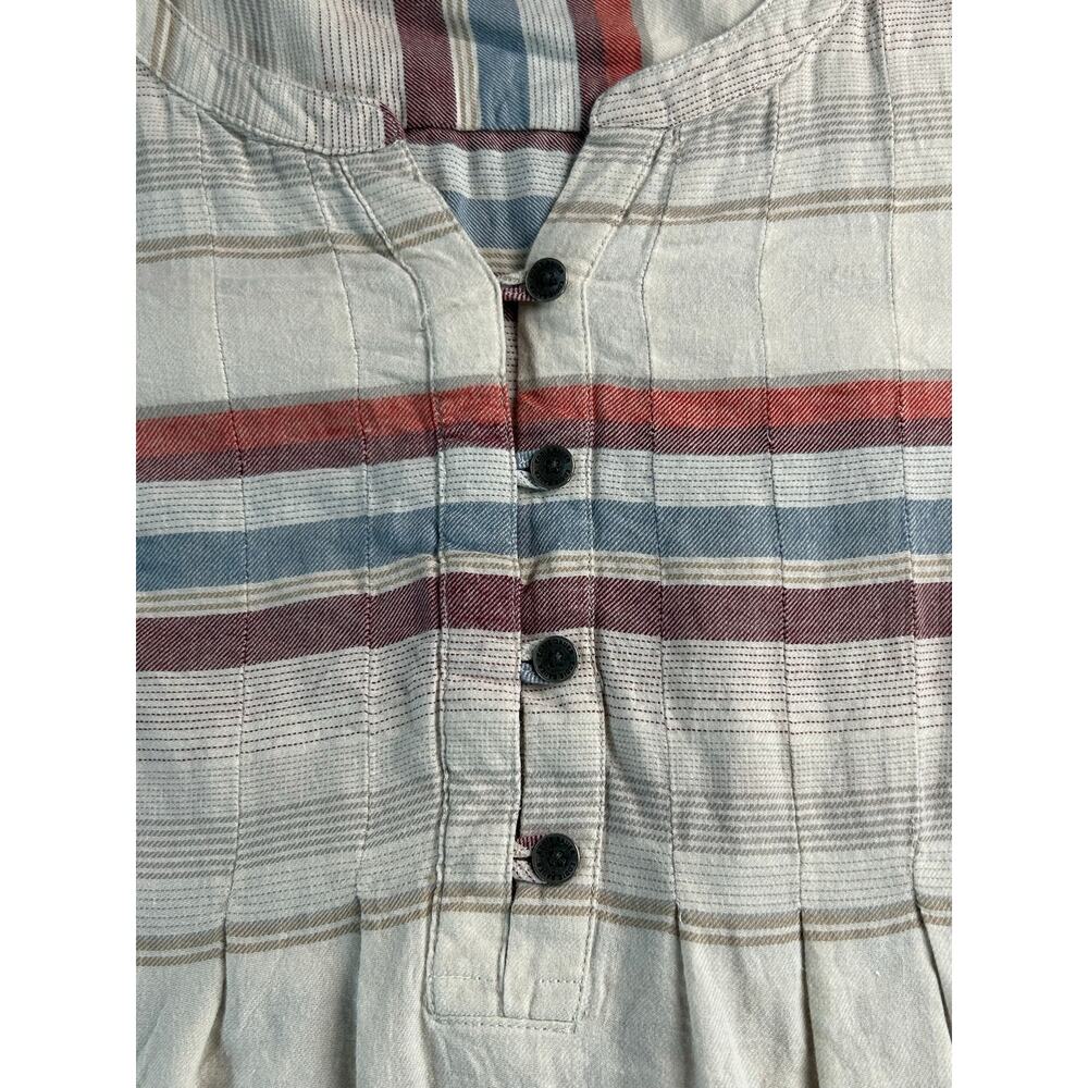 Eddie Bauer Women's XS Striped Henley Shirt Long Sleeve Lightweight Pullover Top - Picture 4 of 8